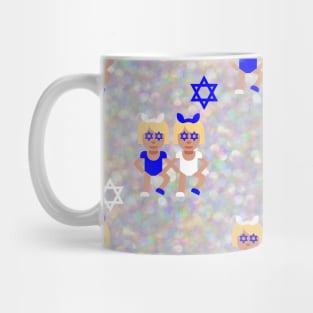 bunny ears hanukkah emoji Mug